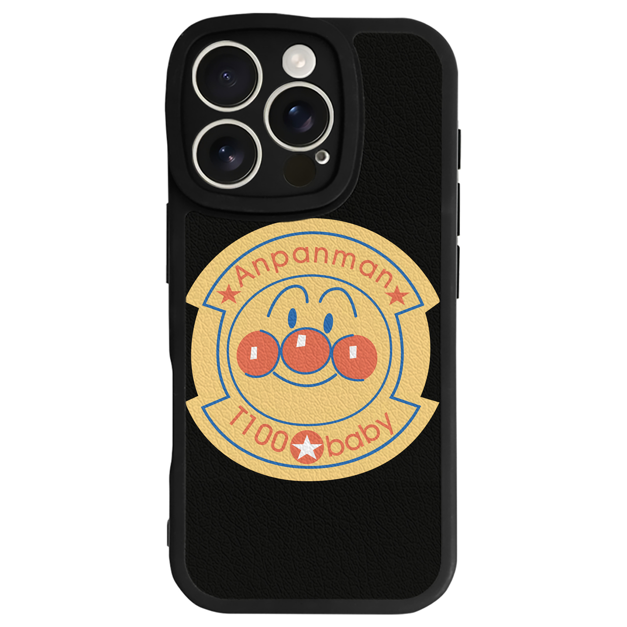 （画像用） アンパンマン Anpanman 【iPhone 16シリーズ対応】シリコンスマホケース（レザー調） 材質：シリコン